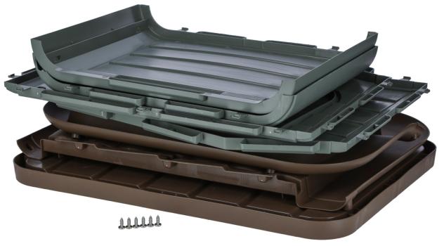 Kerbl Kunststoff-Katzenhaus Paola Eco - 2 Größen - aus recyceltem Kunststoff